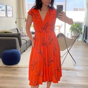 Free People Floral Midi Dress, Size 4